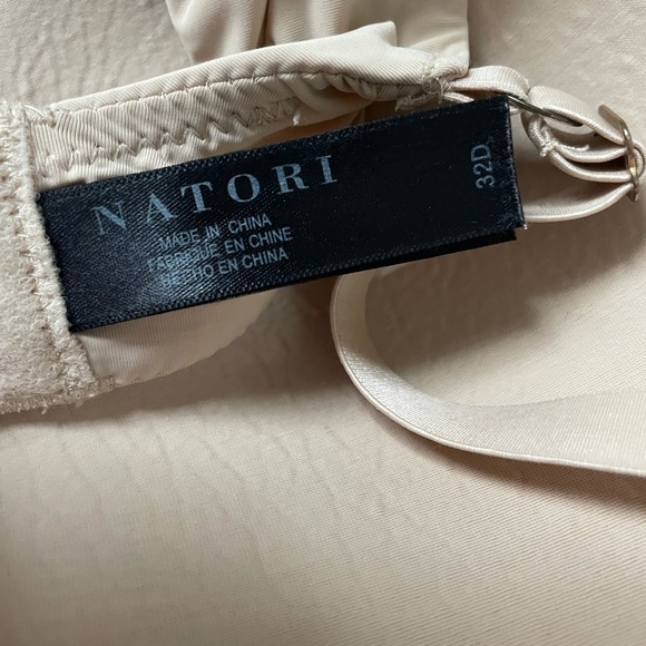 Natori BUNDLE Pure Luxe Underwire T-Shirt Bra Tan and Burgundy EUC Size 32D - Picture 14 of 16